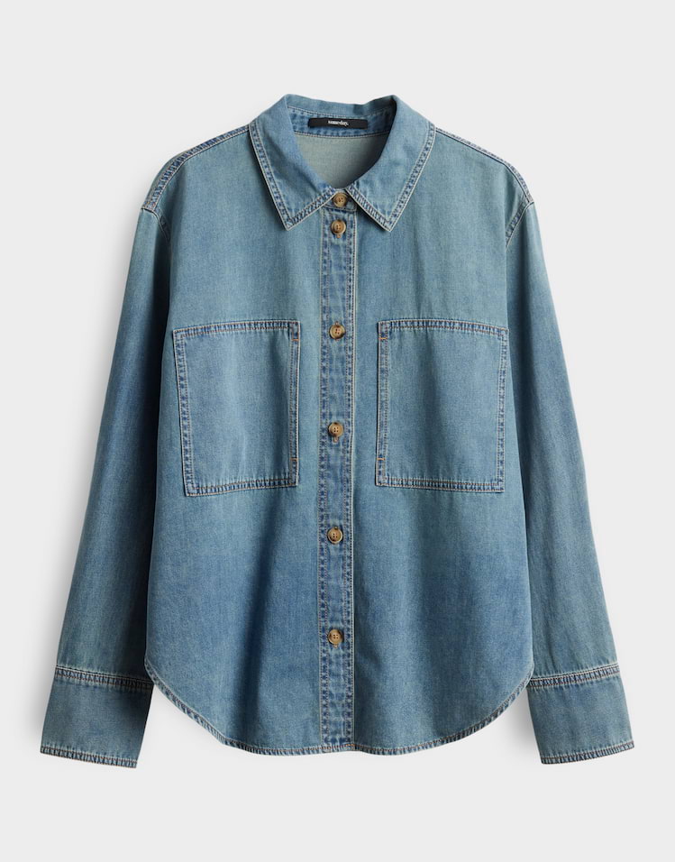 Someday - Jeanshemd aus nachhaltiger Baumwolle - Zutie