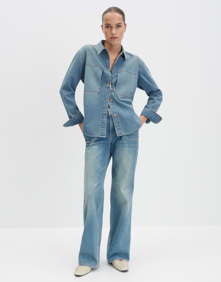 Someday - Jeanshemd aus nachhaltiger Baumwolle - Zutie