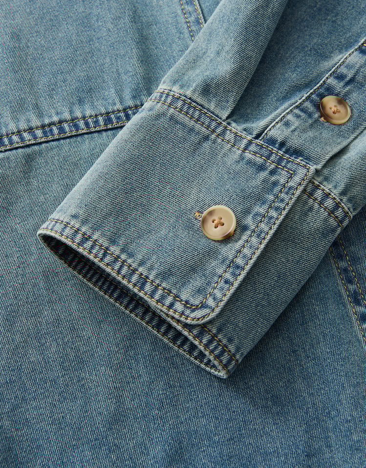 Someday - Jeanshemd aus nachhaltiger Baumwolle - Zutie