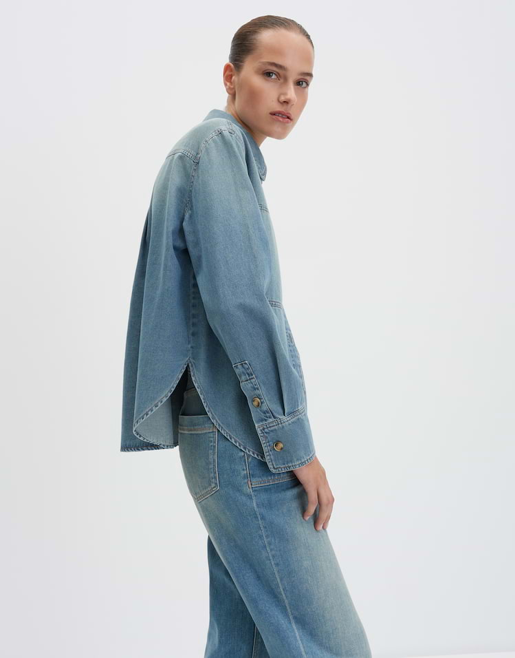Someday - Jeanshemd aus nachhaltiger Baumwolle - Zutie