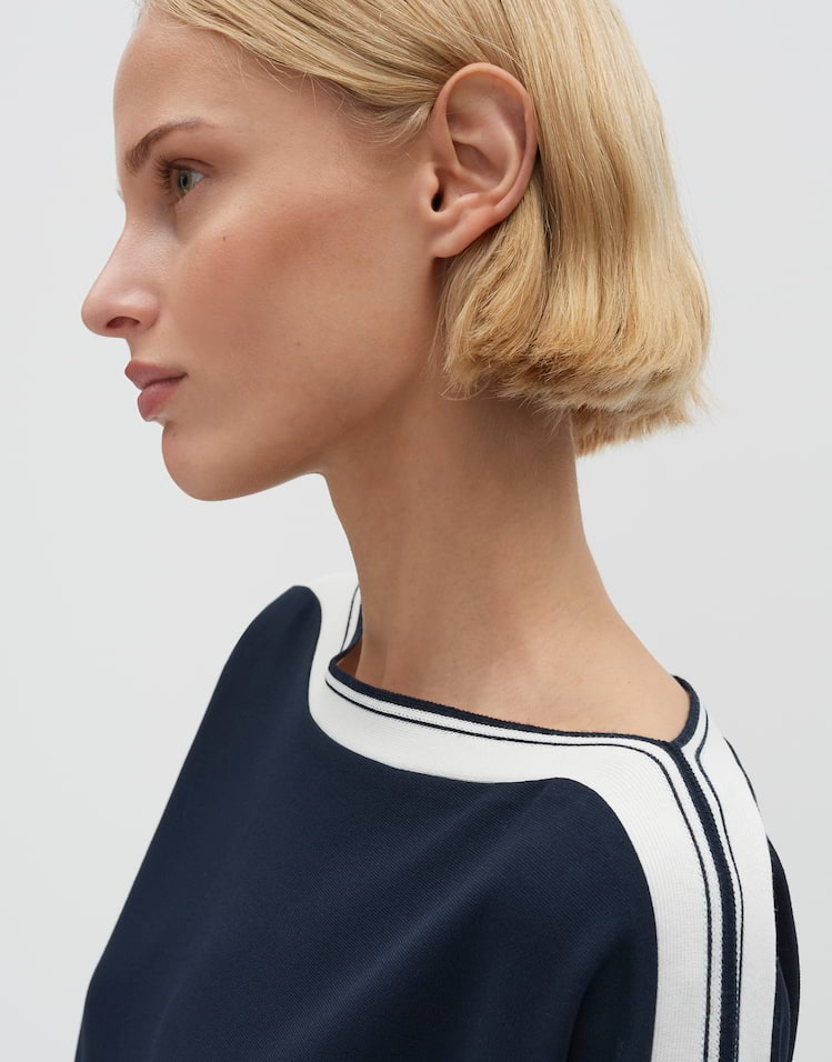 Someday - U-Boot Shirt mit sportiven Einsatz Regular Fit - Kelva