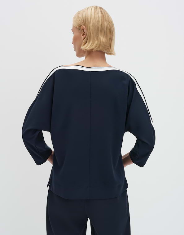 Someday - U-Boot Shirt mit sportiven Einsatz Regular Fit - Kelva