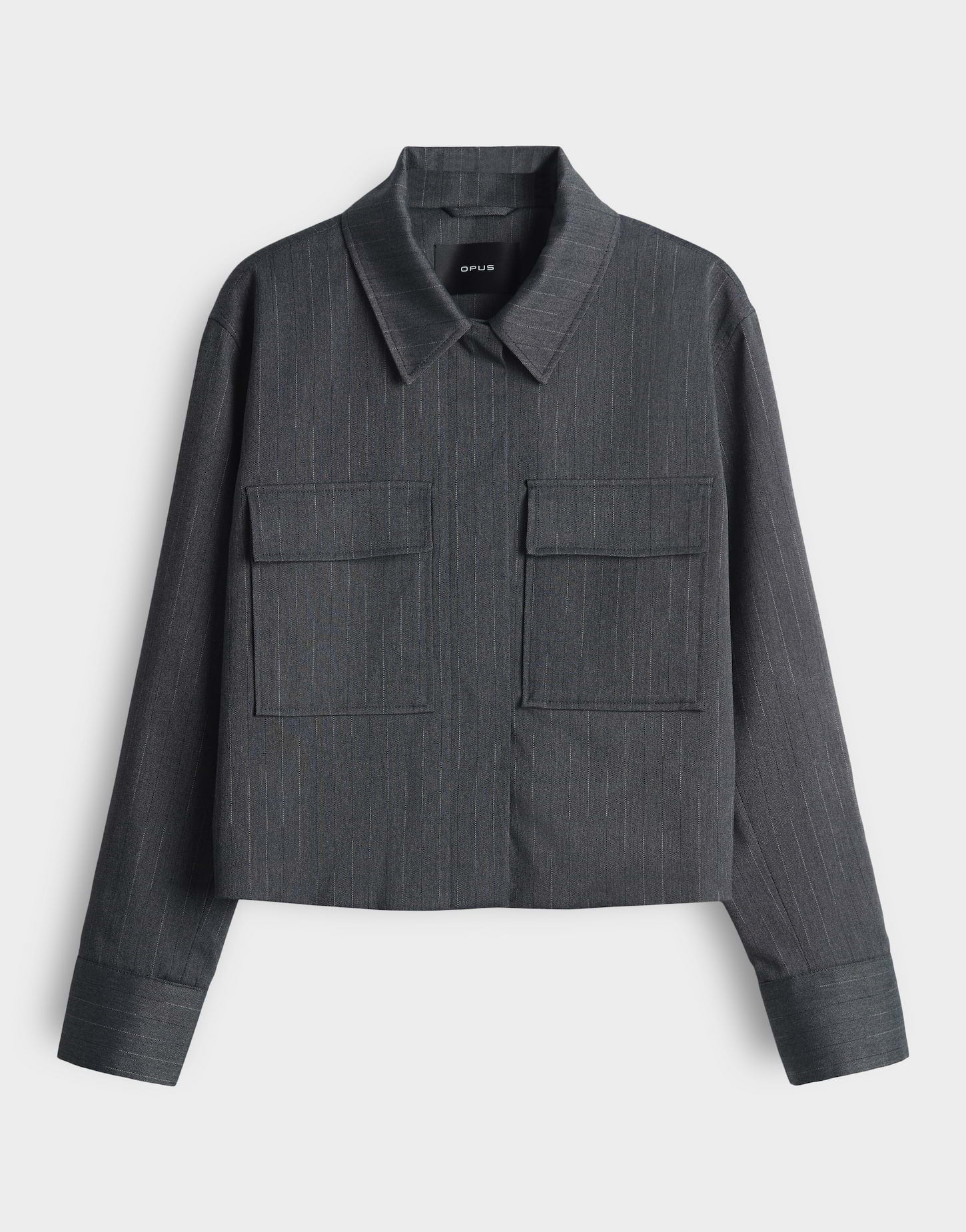 Opus - Verkürzte Jacke mit Nadelstreifen - Hydena