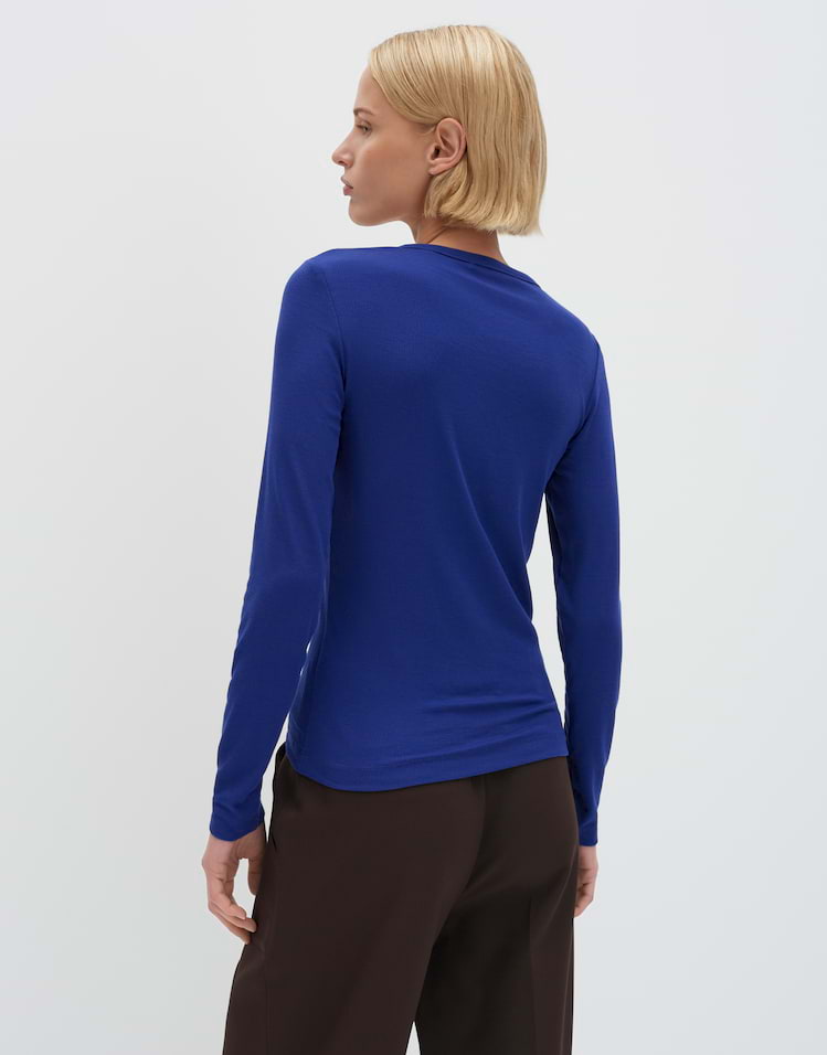 Someday - Longsleeve mit feiner Rippstruktur - Korell