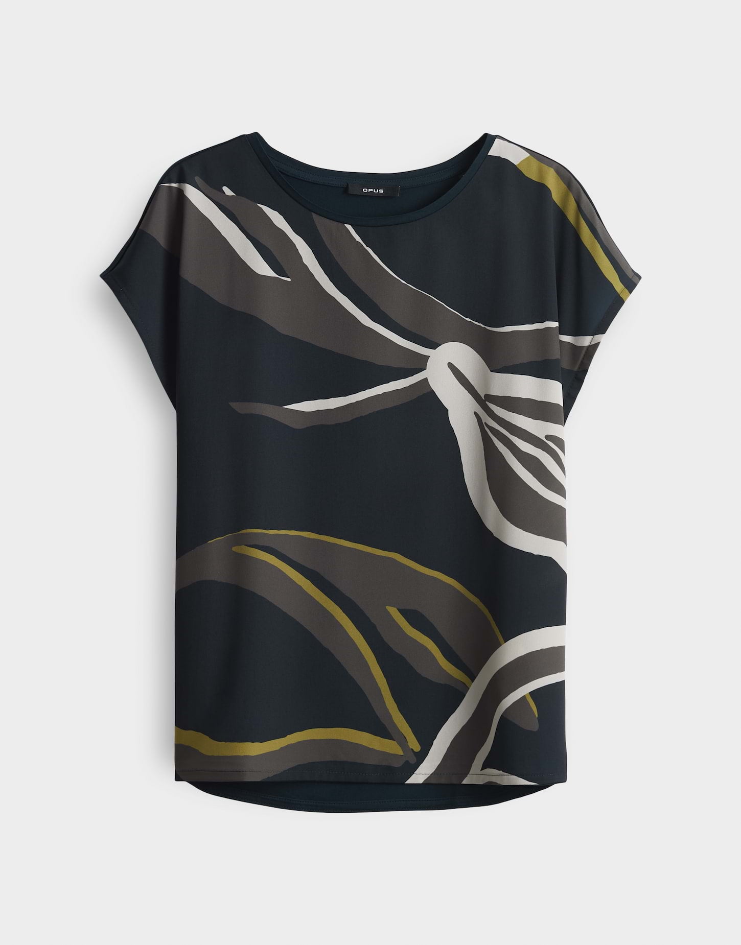 Opus - Printshirt aus fließendem Materialmix - Sopika