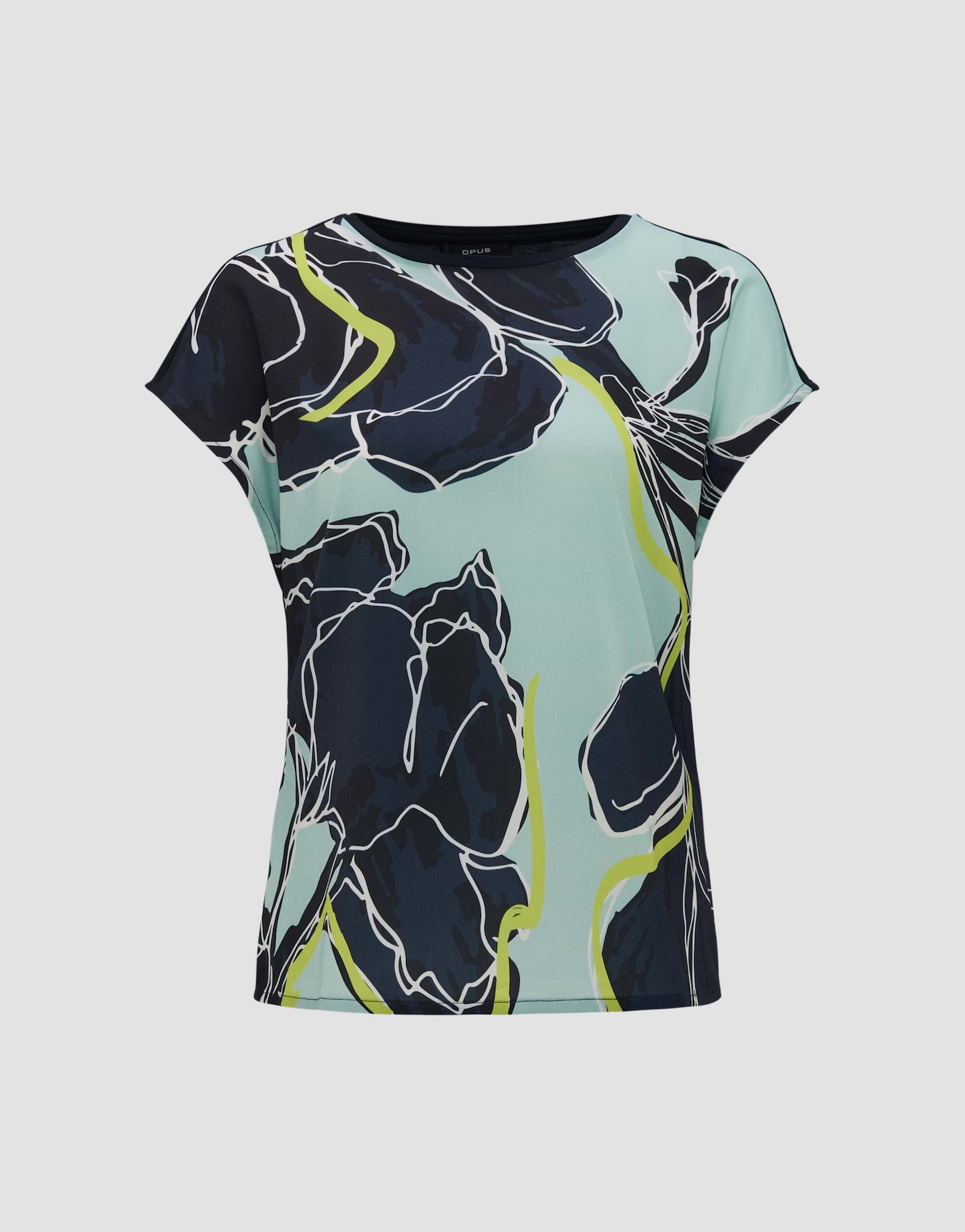 Opus - Sommerliches Shirt mit modernem Print - Stini