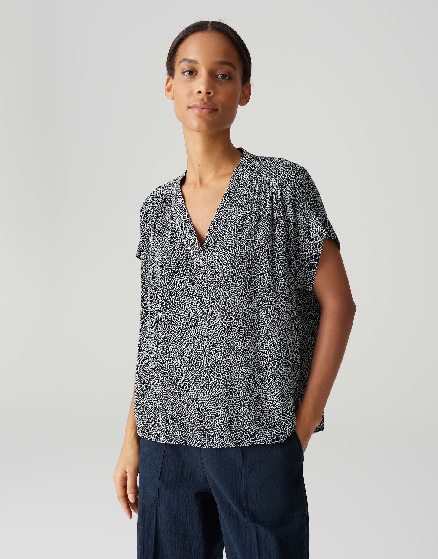 Opus - Loose Printbluse aus nachhaltiger Viskose - Filva