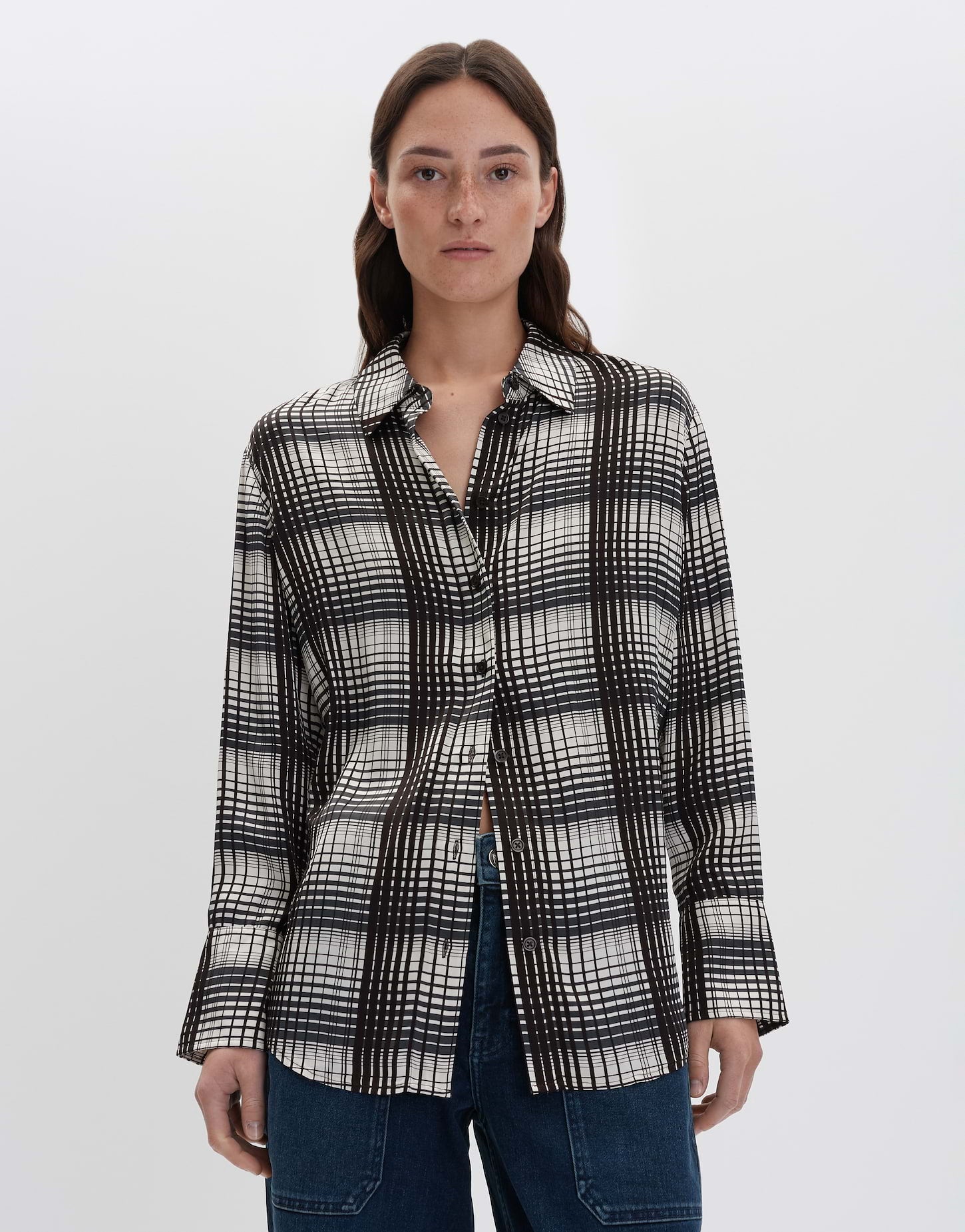 Someday - Langarmbluse mit graphischem Print - Zebecca