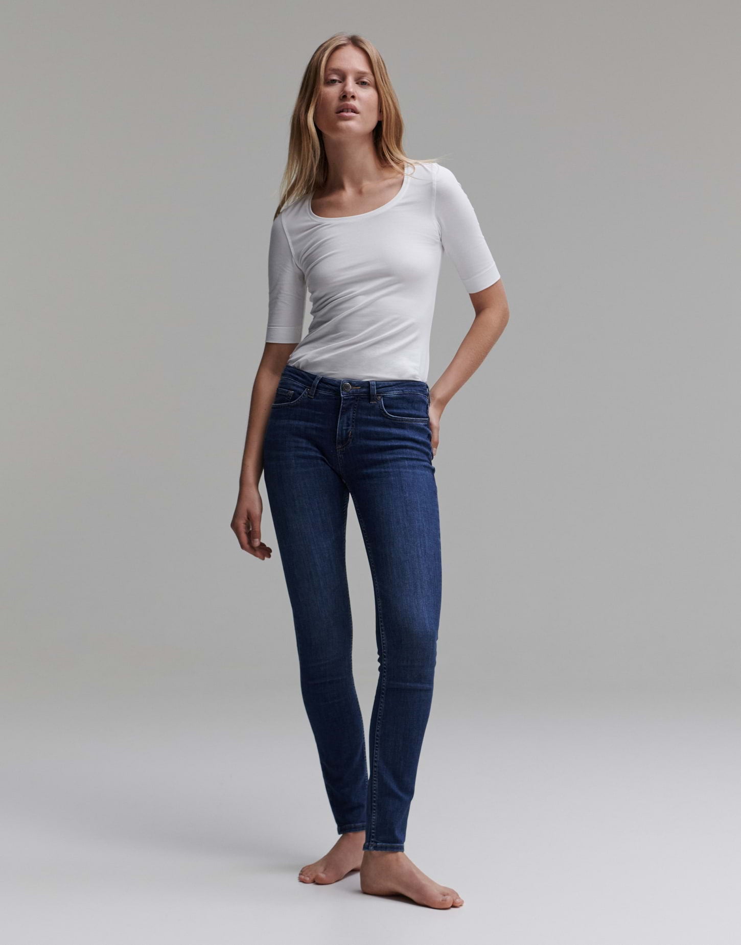 Opus - Basic Jeans mit schlankem Bein - Elma