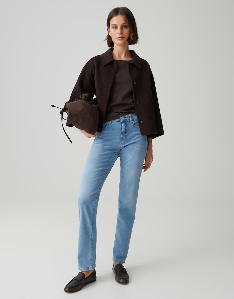 Opus - Slim Jeans mit Powerstretch Mid Rise - Melly Base