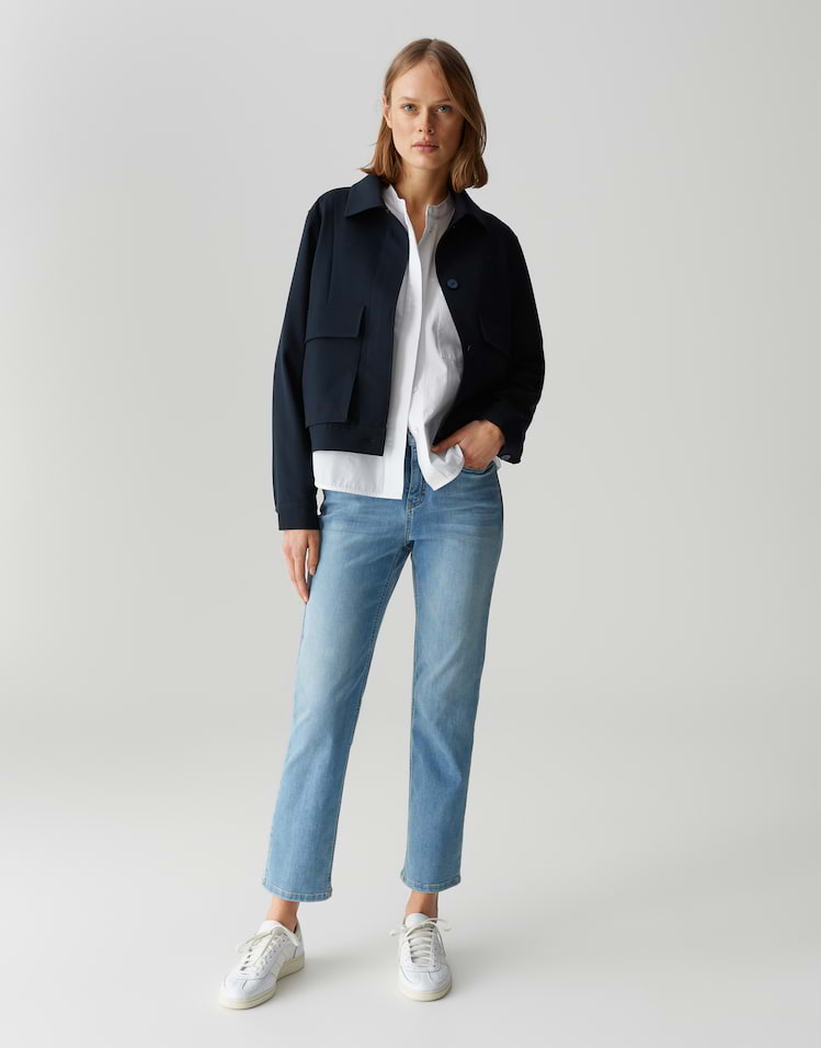 Opus - Slim Jeans mit Powerstretch Mid Rise - Melly Base