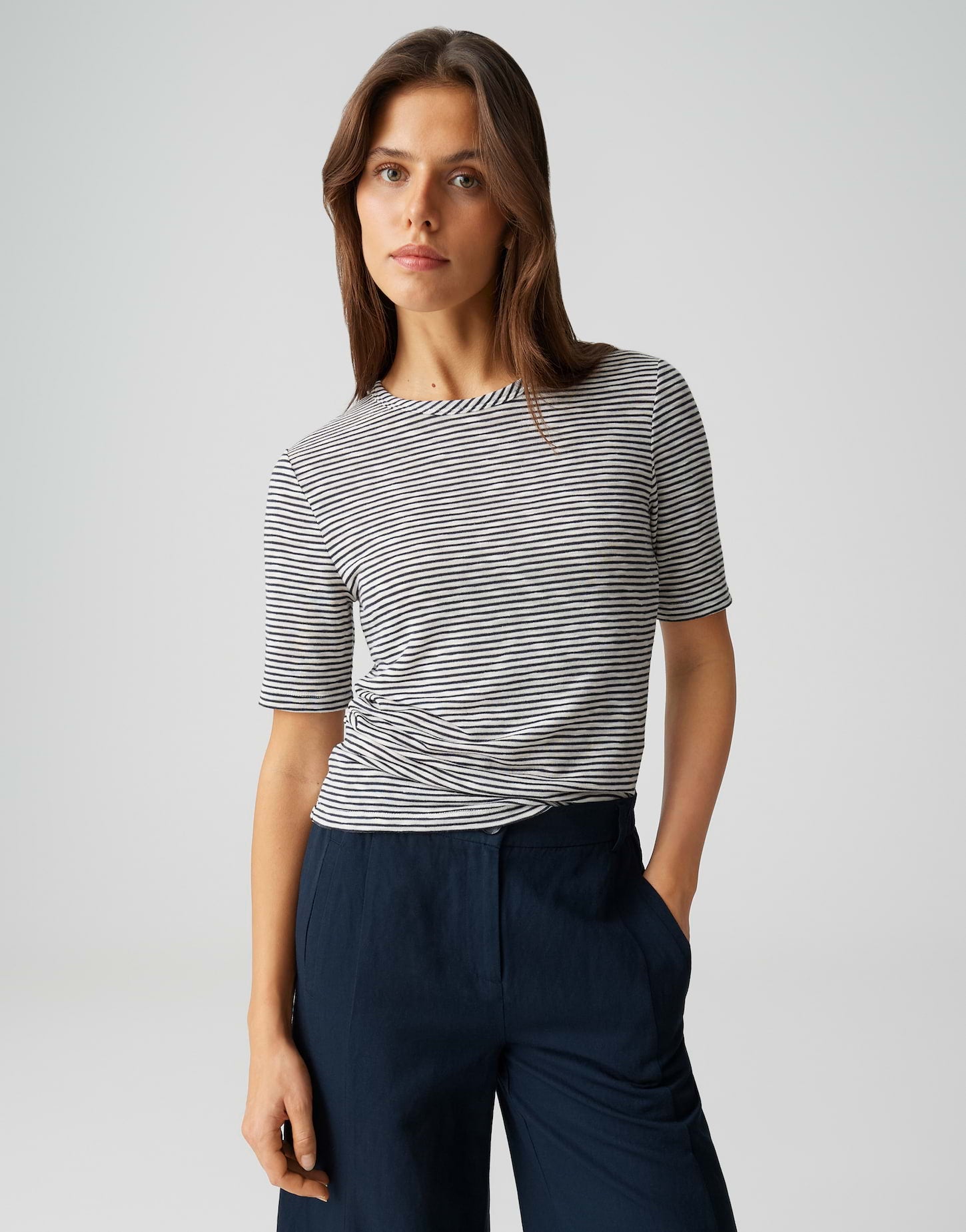 Opus - Gestreiftes Jerseyshirt - Sambi