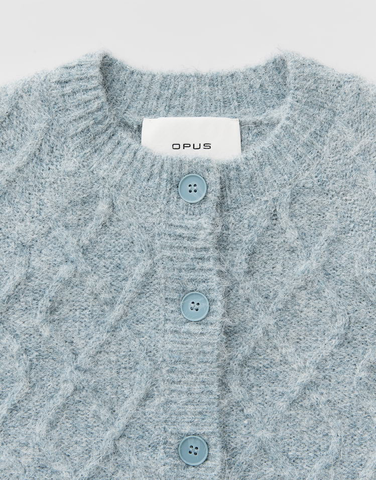 Opus - Cardigan mit Zopfstrickmuster Slim Fit - Dable