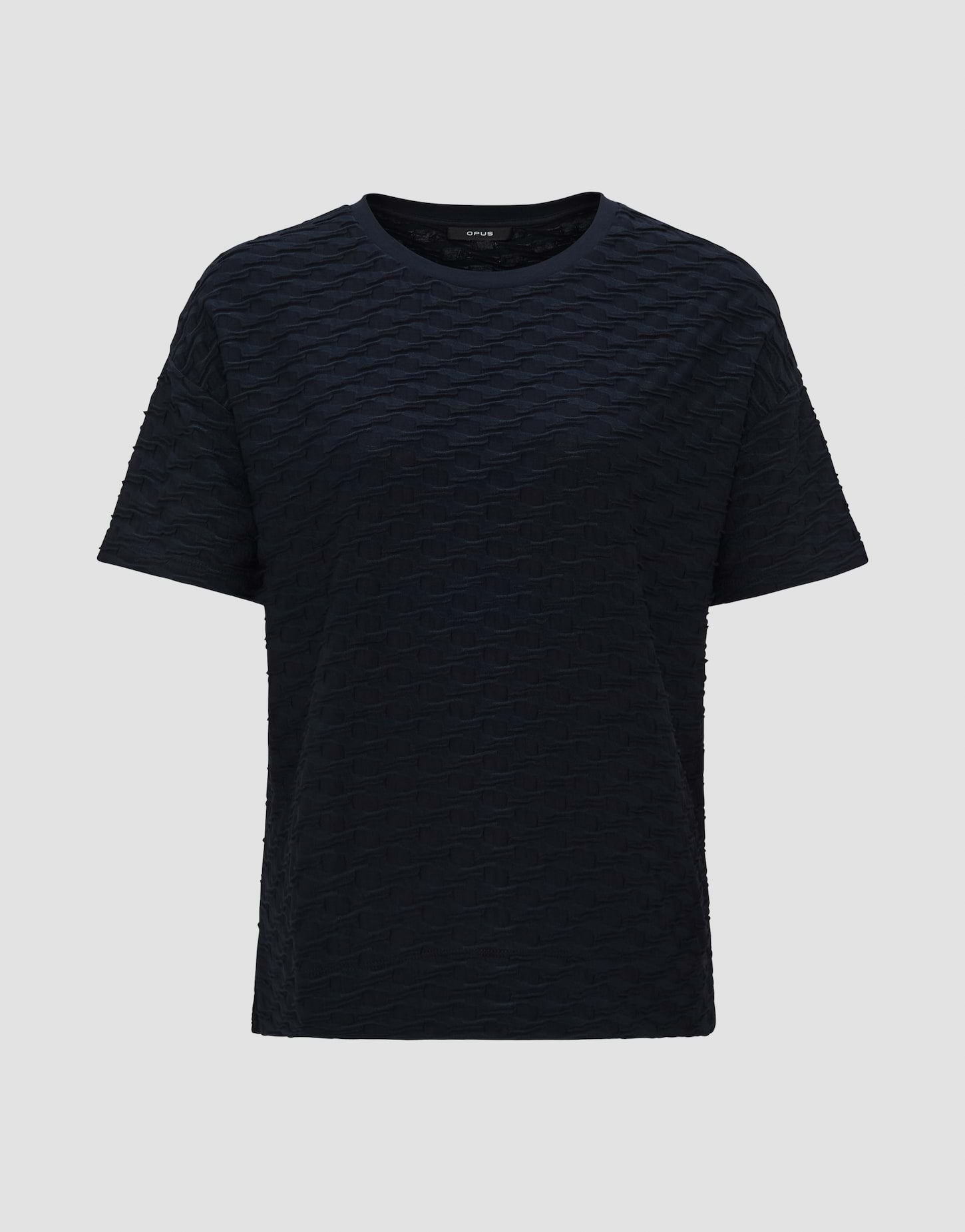 Opus -  Kurzarm Shirt mit angenehmer Struktur - Sellona