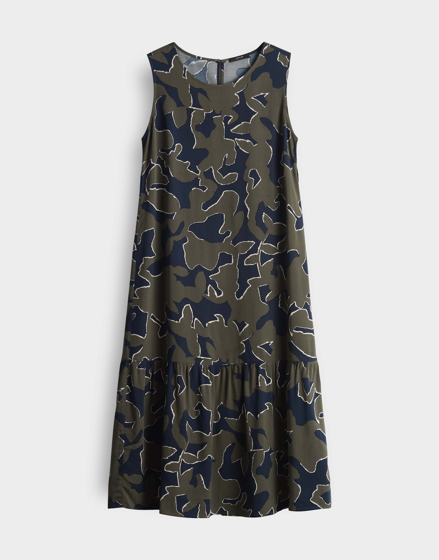 Opus - Trägerkleid mit abstraktem Print - Wicy