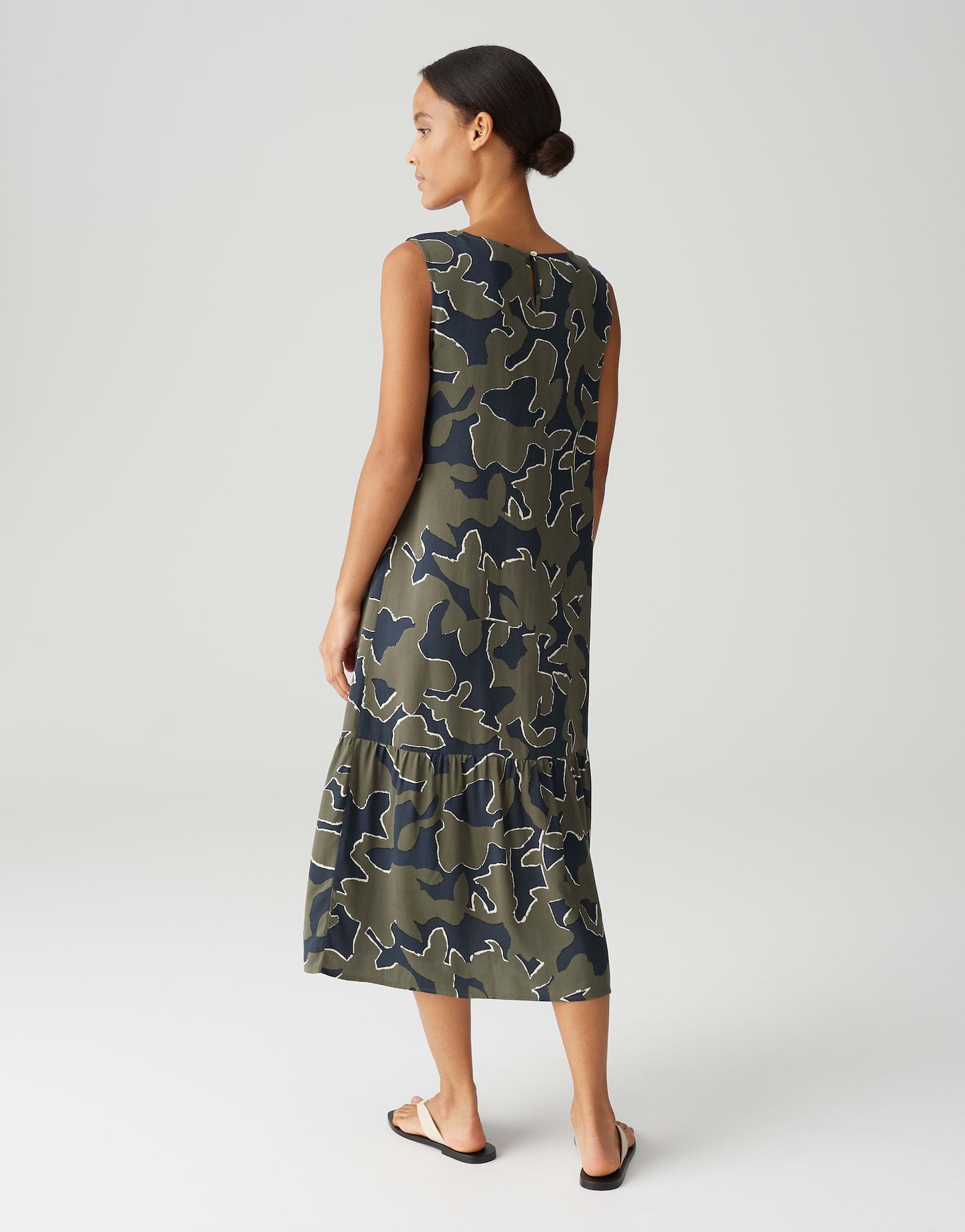 Opus - Trägerkleid mit abstraktem Print - Wicy