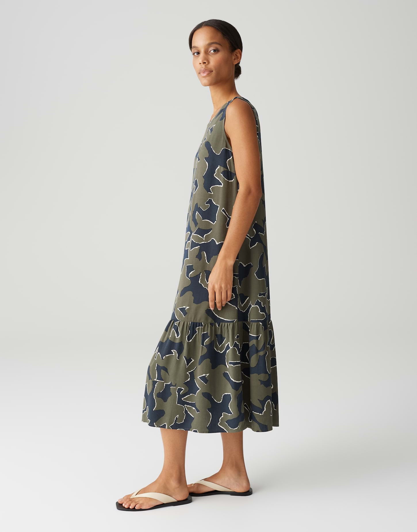 Opus - Trägerkleid mit abstraktem Print - Wicy