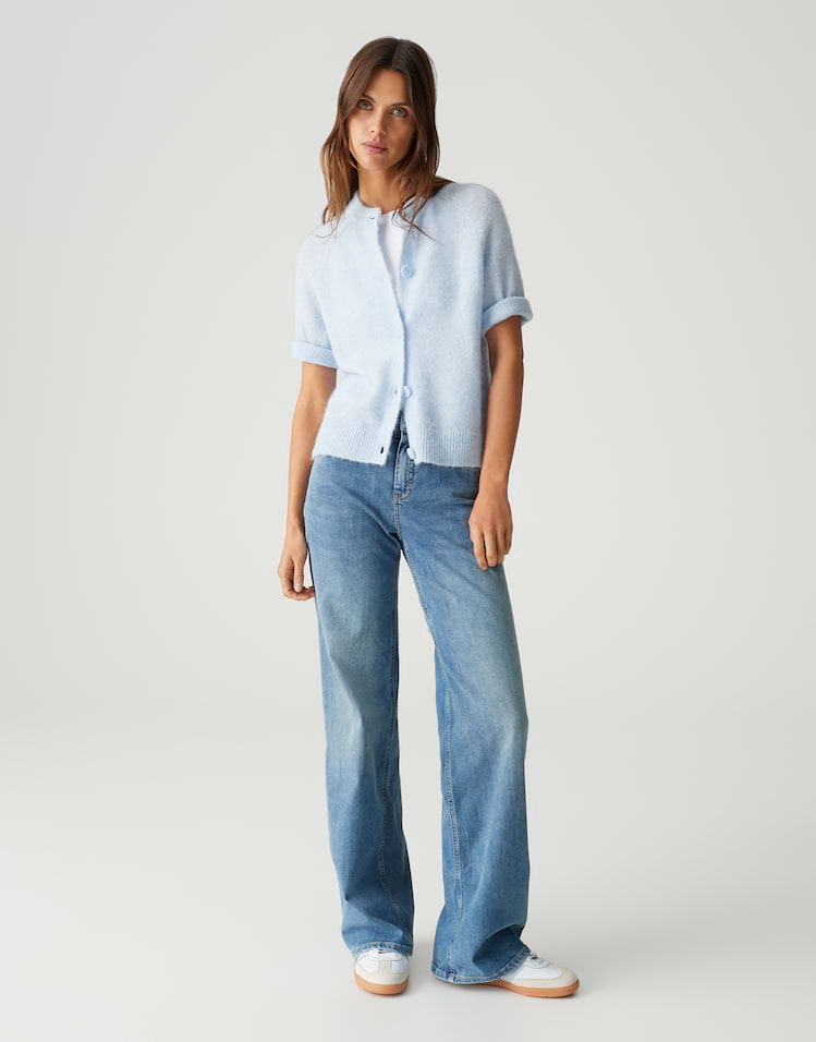 Opus - Wide Leg Jeans mit Powerstretch Mid Rise - Melly Modern