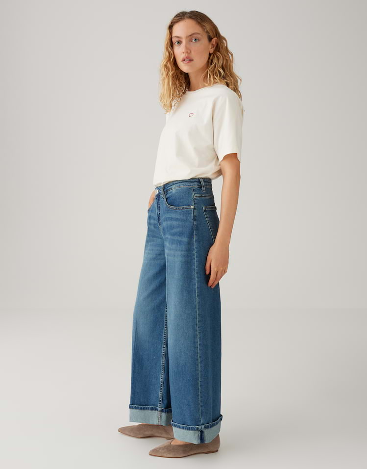 Opus -Verkürzte Wide Leg Jeans - Miva