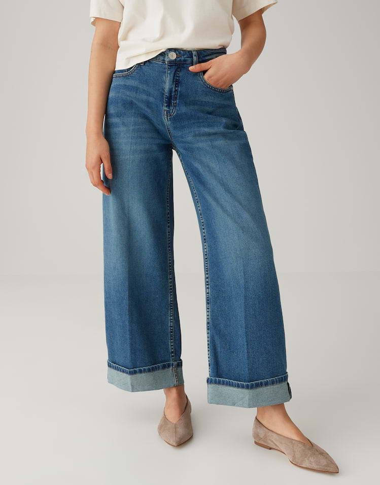 Opus -Verkürzte Wide Leg Jeans - Miva