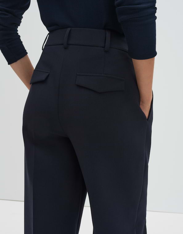 Someday - Wide Leg Pants mit abgesteppten Biesen - Catsby