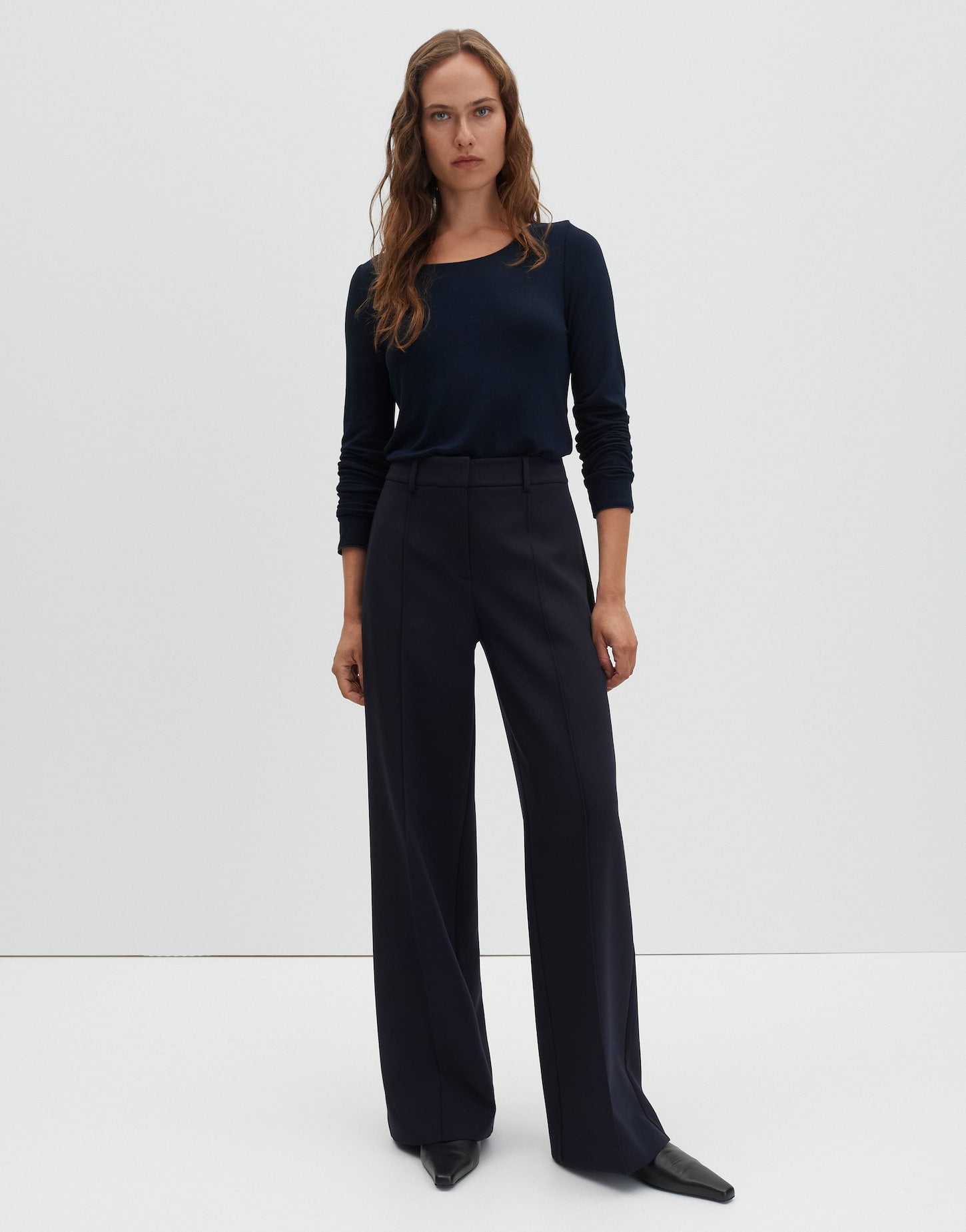Someday - Wide Leg Pants mit abgesteppten Biesen - Catsby