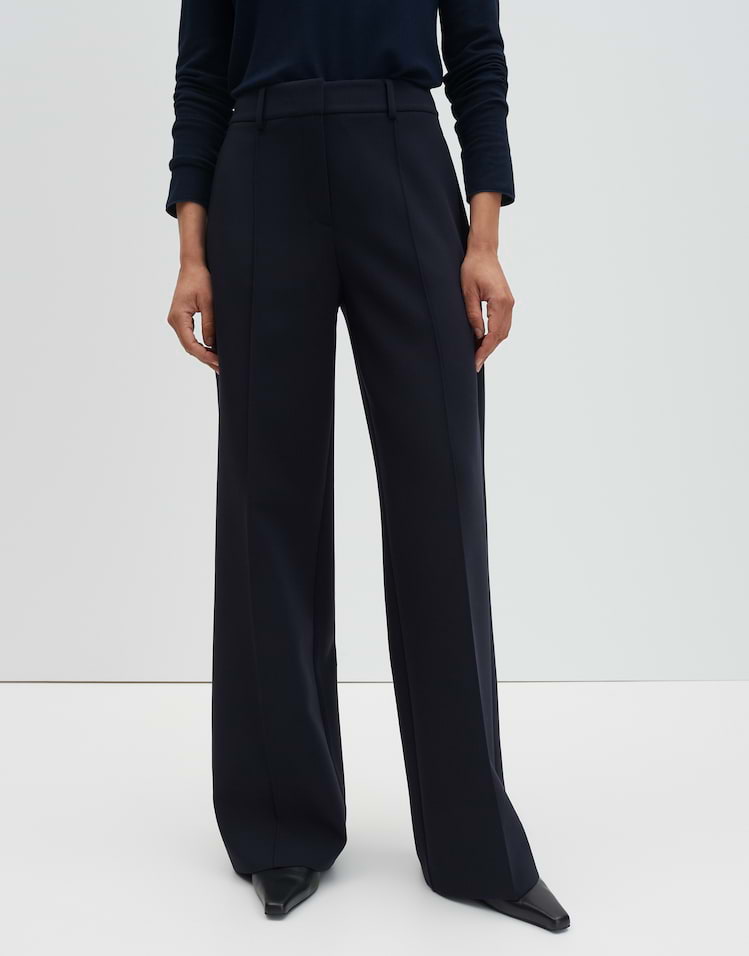 Someday - Wide Leg Pants mit abgesteppten Biesen - Catsby