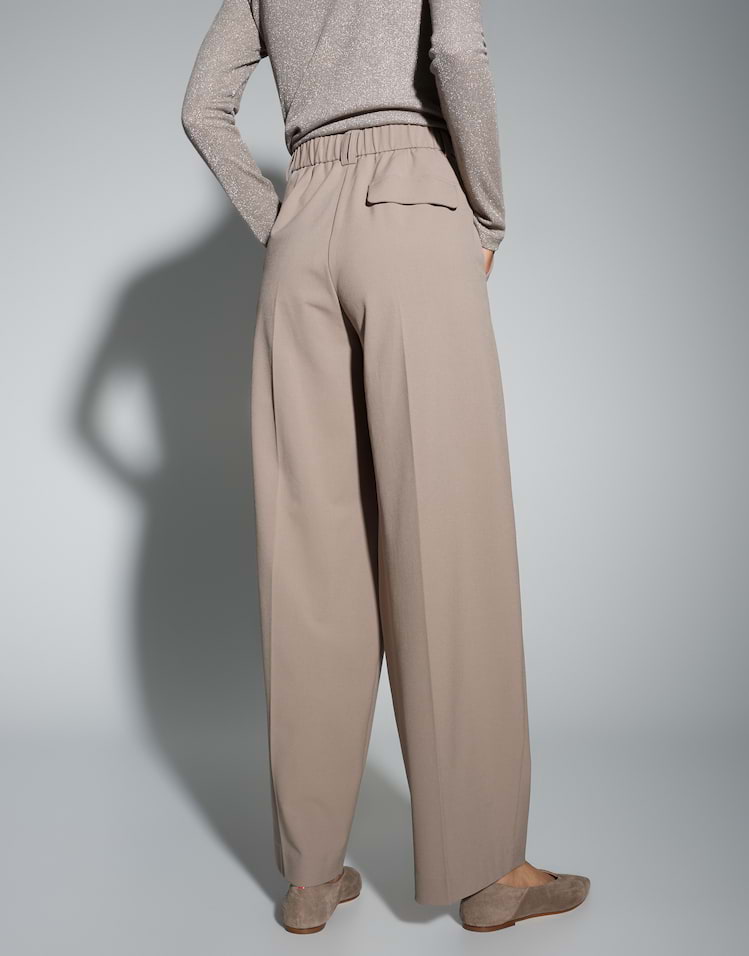 Opus - City Pants mit weit fließendem Bein - Maiga