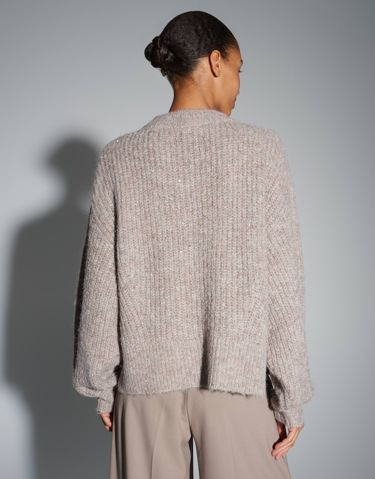 Opus -  Strickpullover Loose Fit mit dezentem Glanz - Paliet