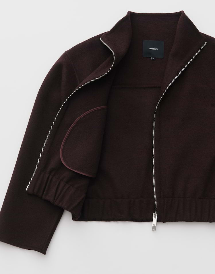 Someday - Doubleface Blouson aus Woll Mix - Noeli