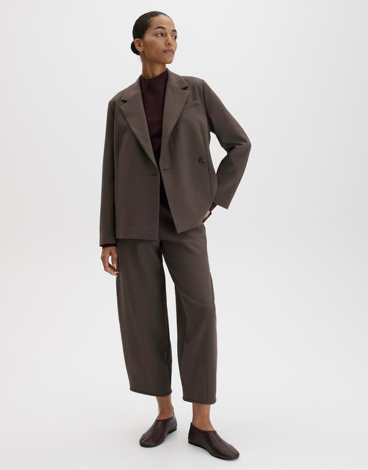 Someday - Leicht tailierter Blazer aus Viskose Mix Regular Fit -