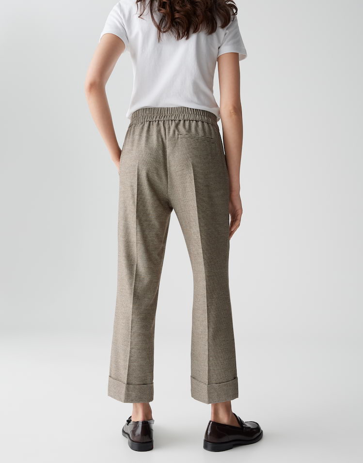 Opus - Relaxed Jogpants mit Pepitamuster - Maikito Pepita