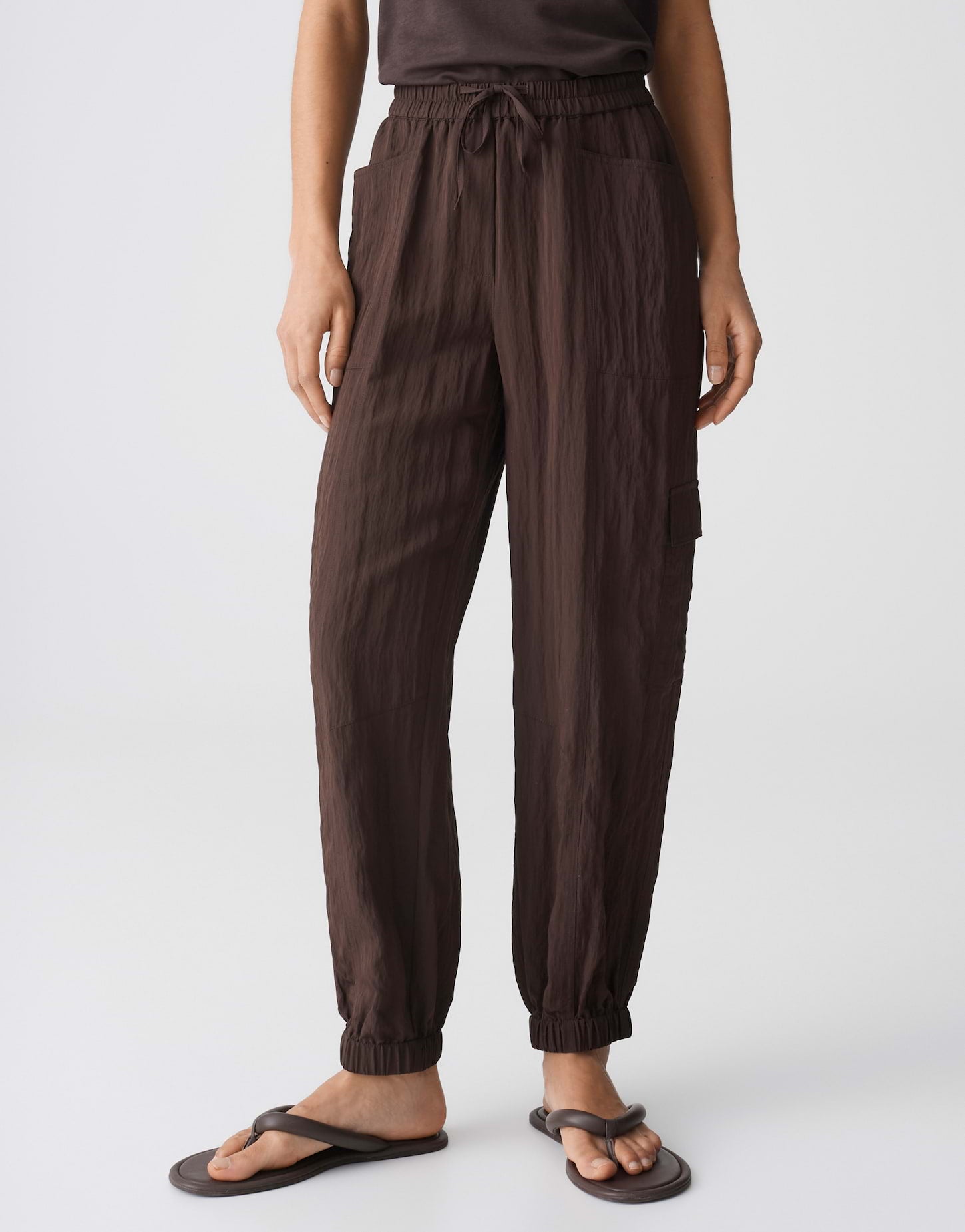 Opus - Relaxed Jogpants in Crash Struktur - Erisma Move