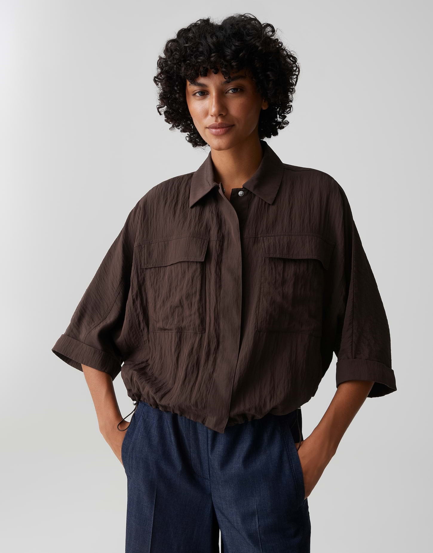 Opus - Crashbluse mit Utility Details - Fropa