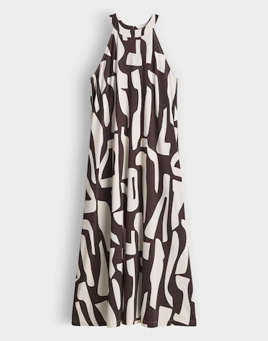 Opus - Bedrucktes Neckholderkleid - Wina dune