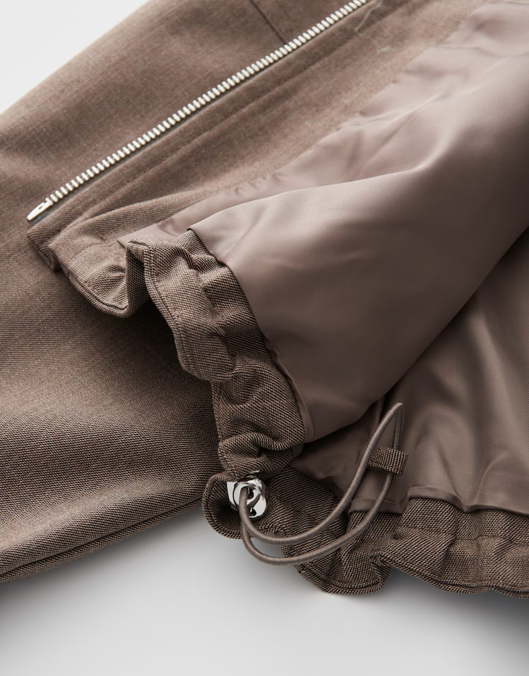 Opus - Boxy Kurzjacke aus zweifarbigem Twill - Hokia
