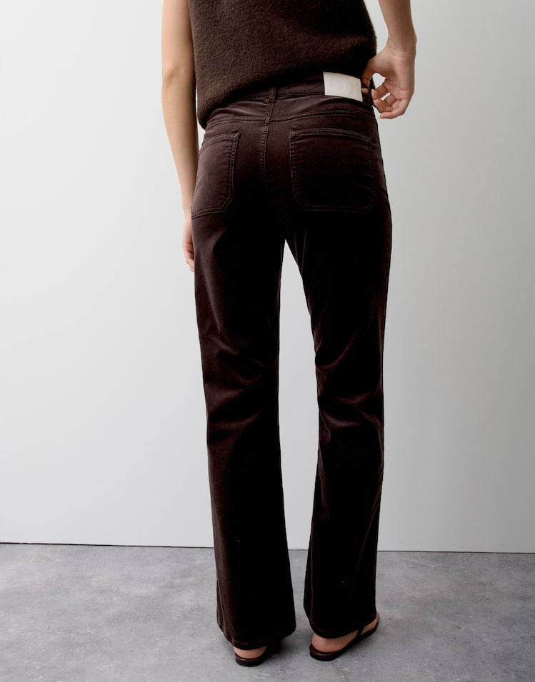 Opus - Flared Jeans aus Feincord Mid Rise - Melly Fresh