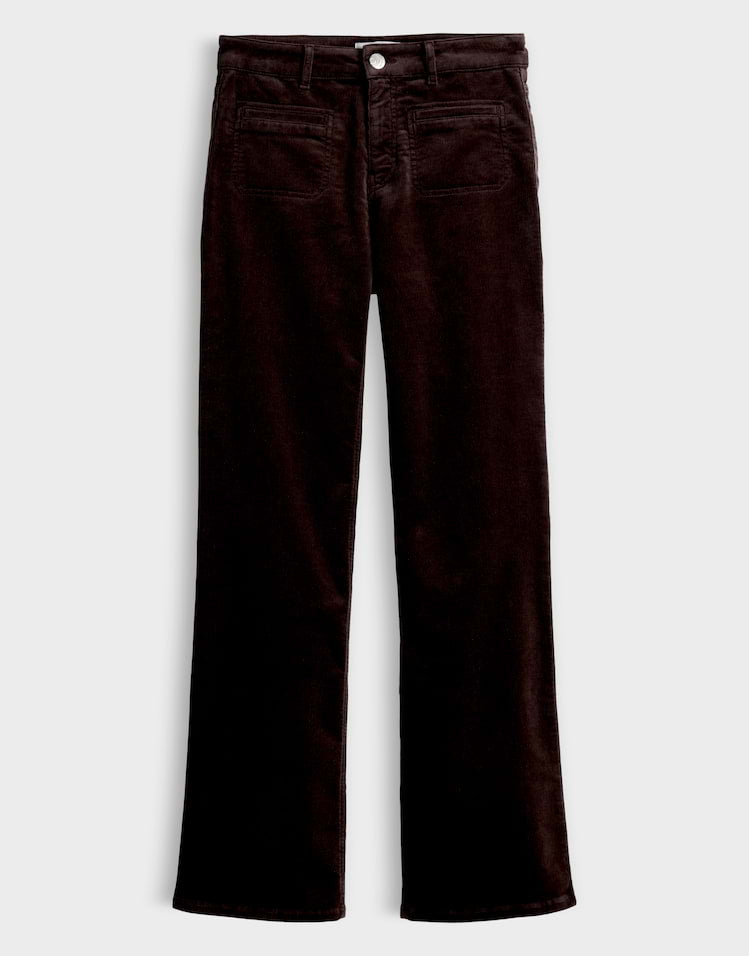 Opus - Flared Jeans aus Feincord Mid Rise - Melly Fresh