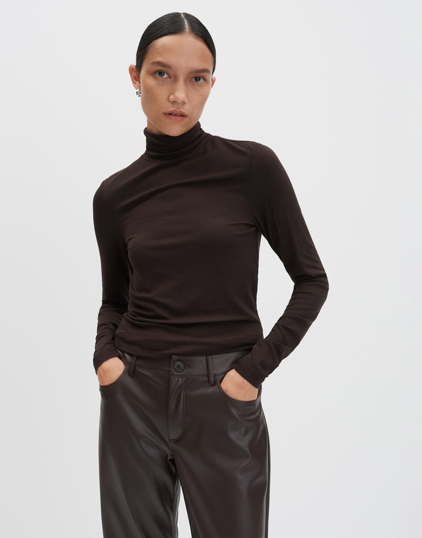 Someday - Langarmshirt mit feiner Rippstruktur - Kavery