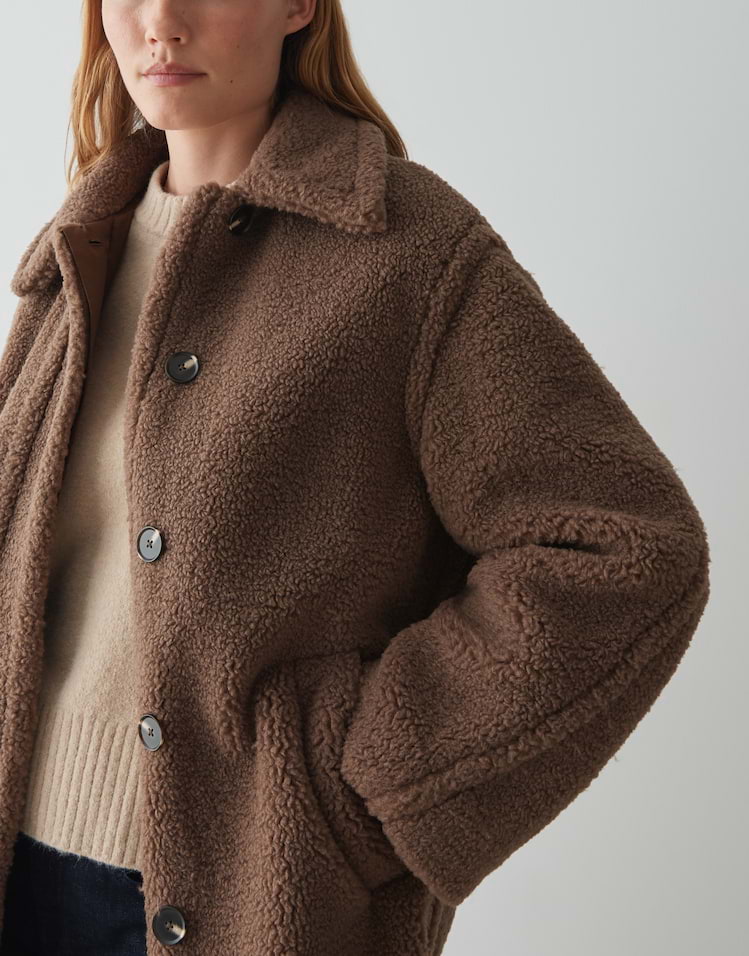 Opus - Teddymantel aus recyceltem Polyester - Heddy