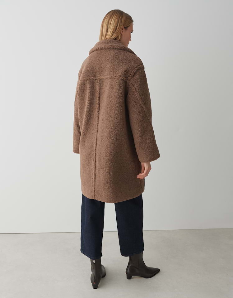 Opus - Teddymantel aus recyceltem Polyester - Heddy