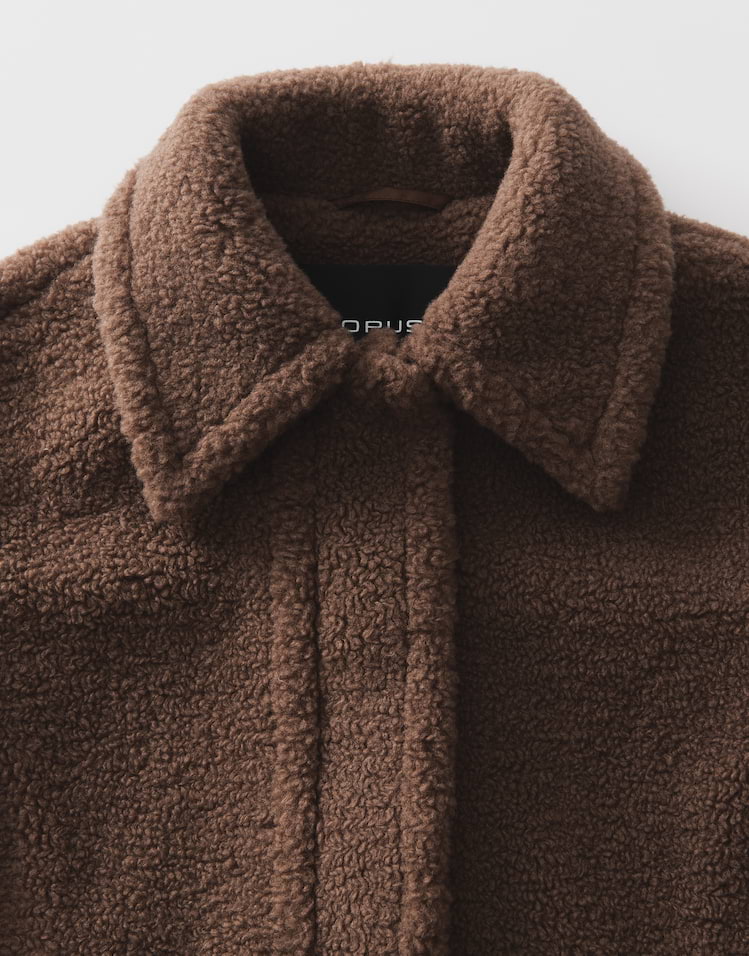 Opus - Teddymantel aus recyceltem Polyester - Heddy