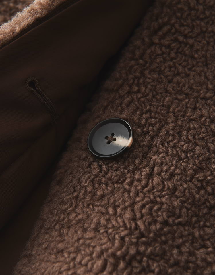 Opus - Teddymantel aus recyceltem Polyester - Heddy