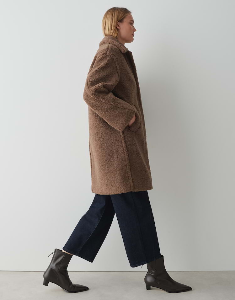 Opus - Teddymantel aus recyceltem Polyester - Heddy