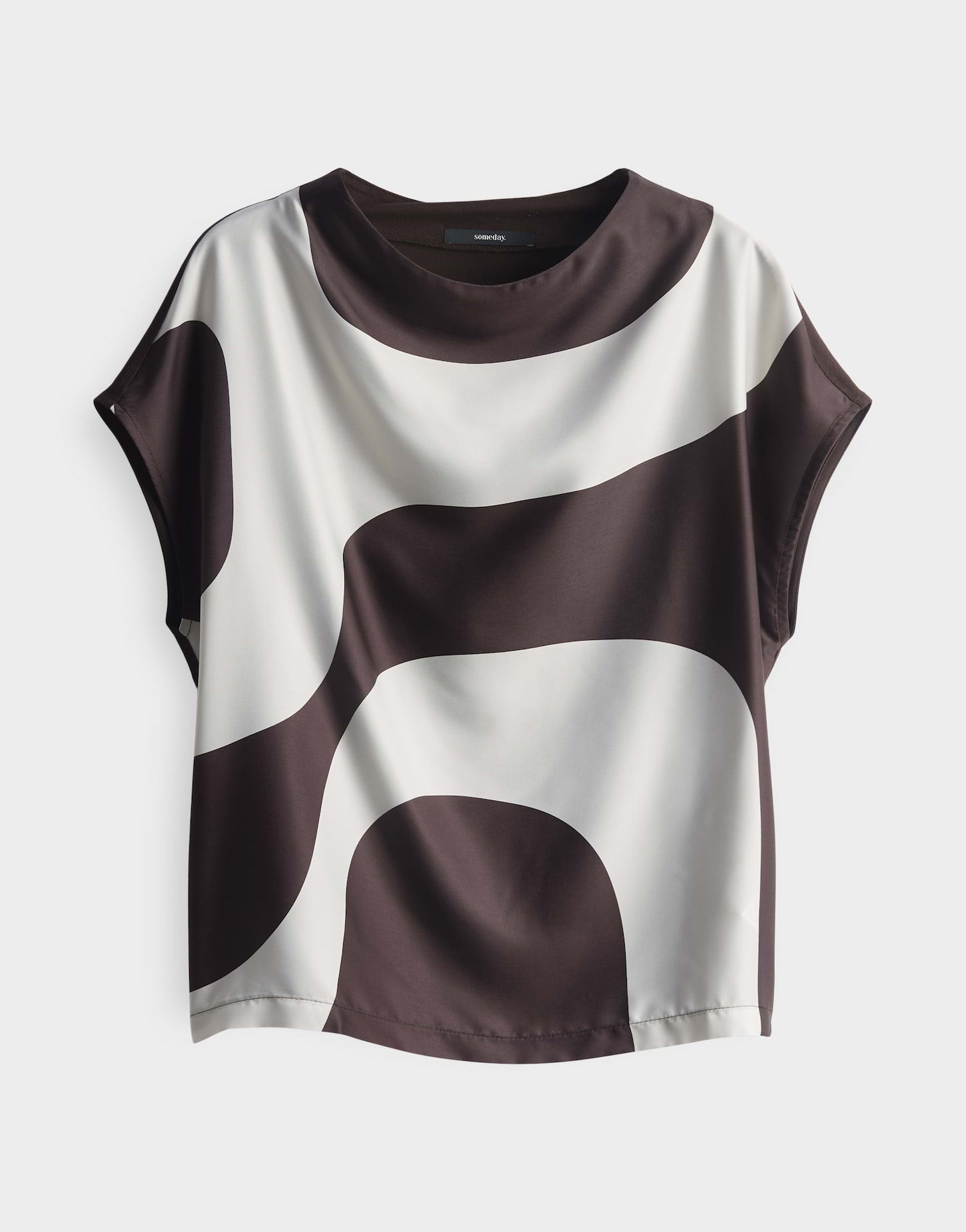 Someday - Printshirt aus fließendem Material Mix - Kesora