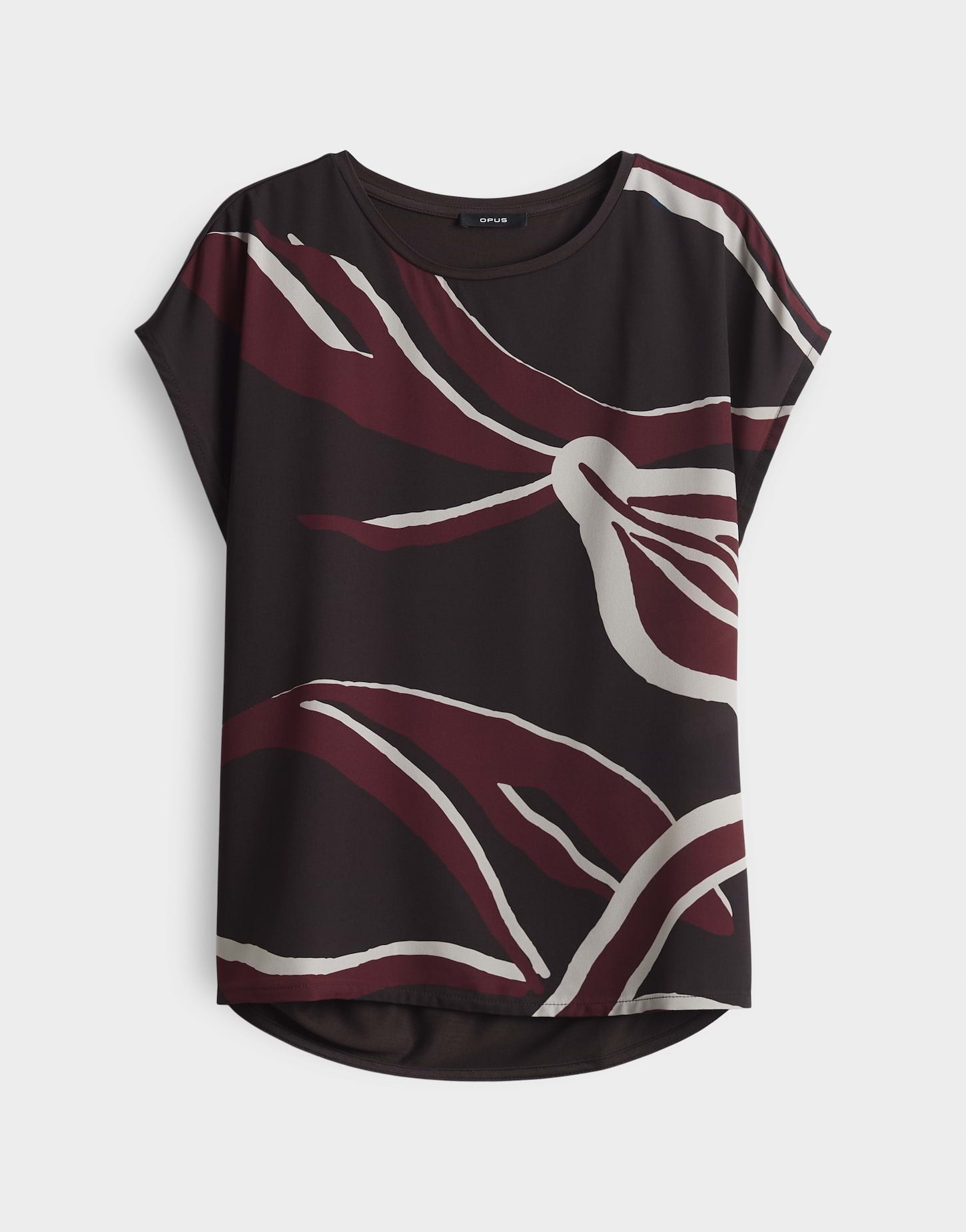 Opus - Printshirt aus fließendem Materialmix - Sopika