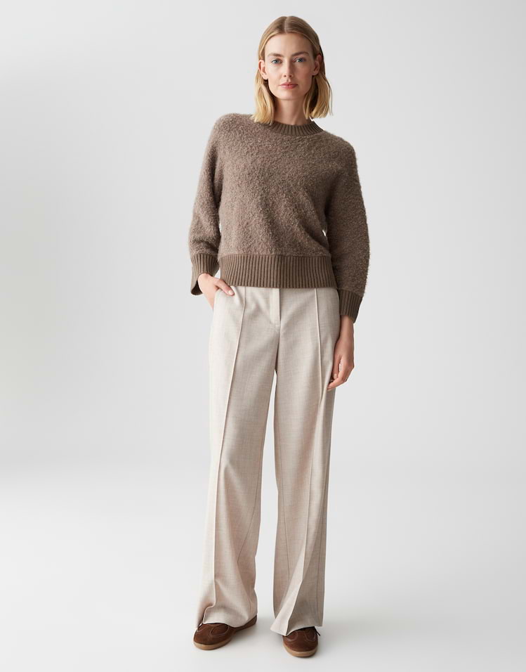 Opus - Strickpullover in Bouclé Optik - Pennan