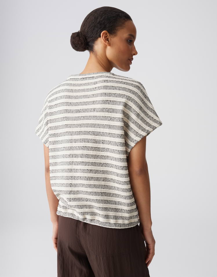 Opus - Jerseyshirt in Strick Optik - Sedopa