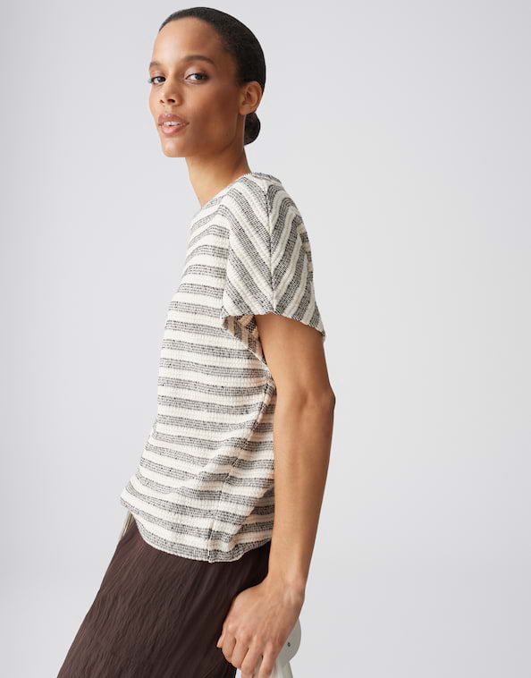 Opus - Jerseyshirt in Strick Optik - Sedopa