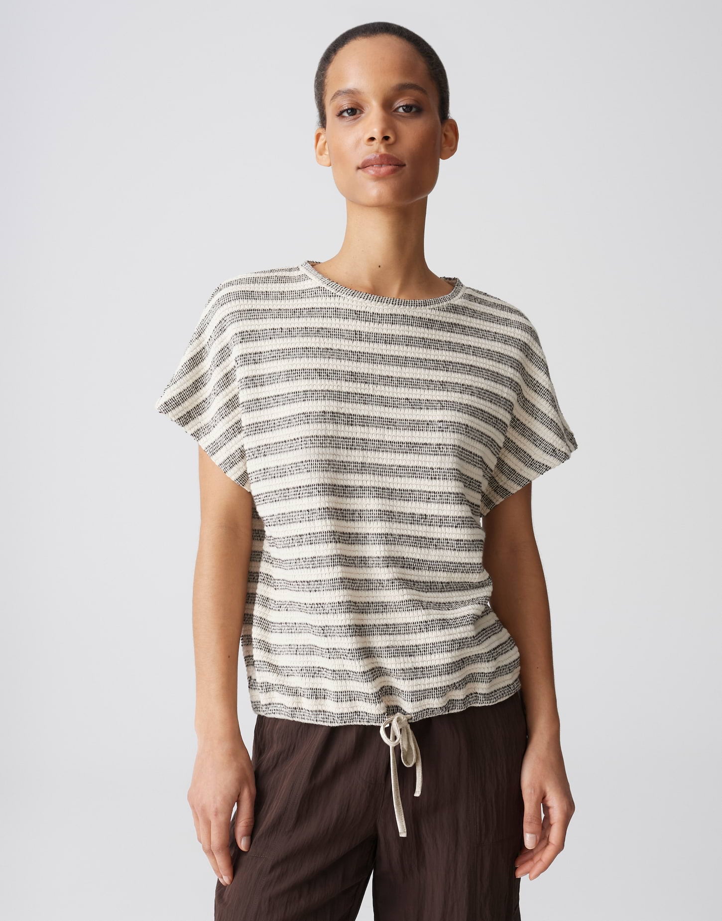 Opus - Jerseyshirt in Strick Optik - Sedopa